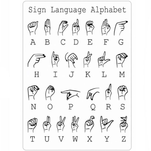 Sign Language ASL Alphabet Magnet - Picture 2 of 2